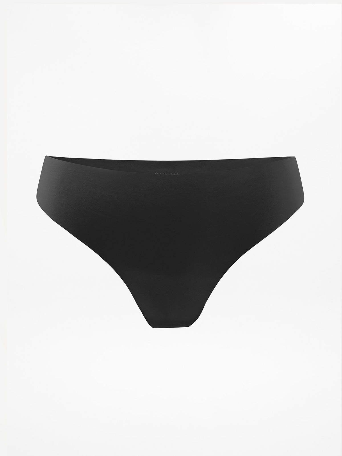 Sleek Form No Show Thong Underwear - Black