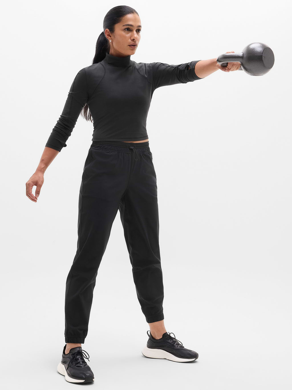 Crosstrain High Rise Jogger - Black