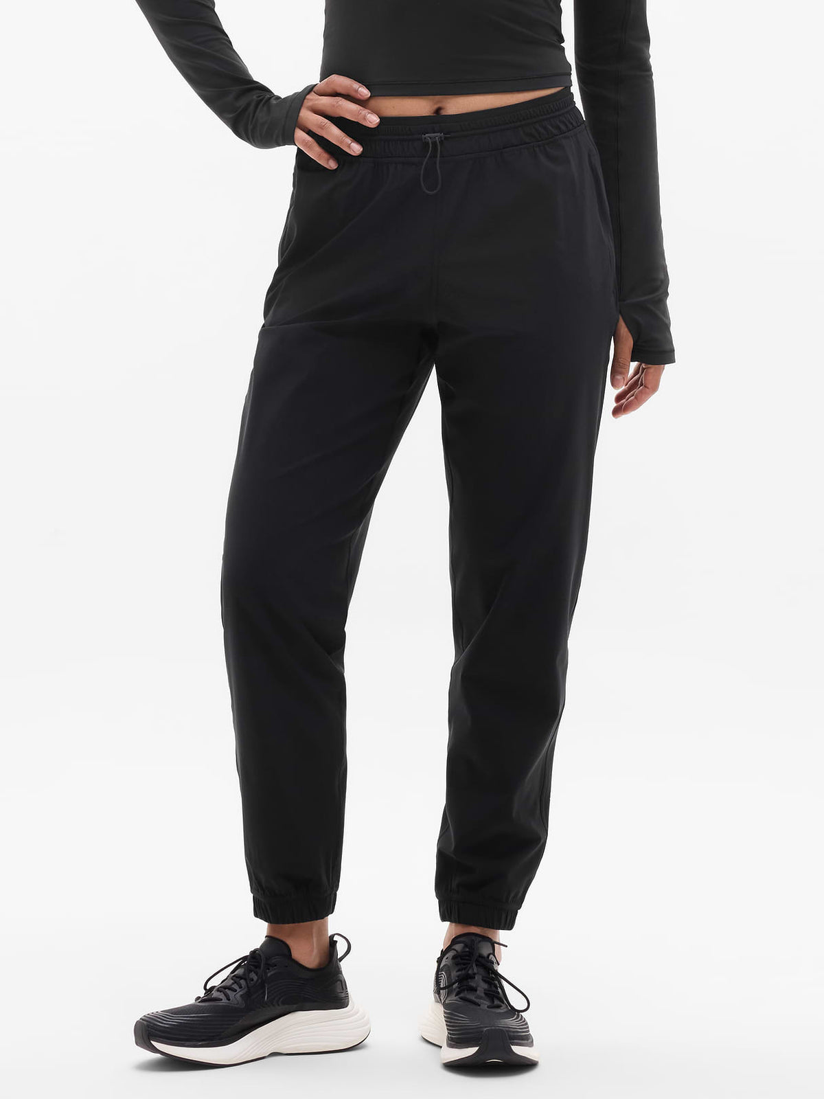 Crosstrain High Rise Jogger - Black