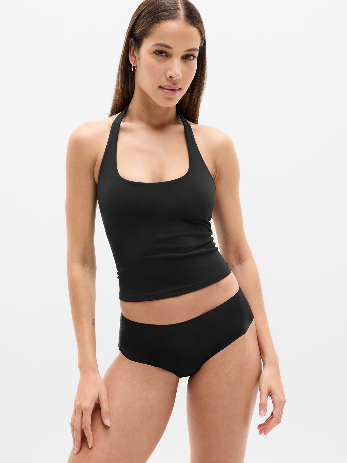 Sleek Form No Show Boyshort Underwear - Black
