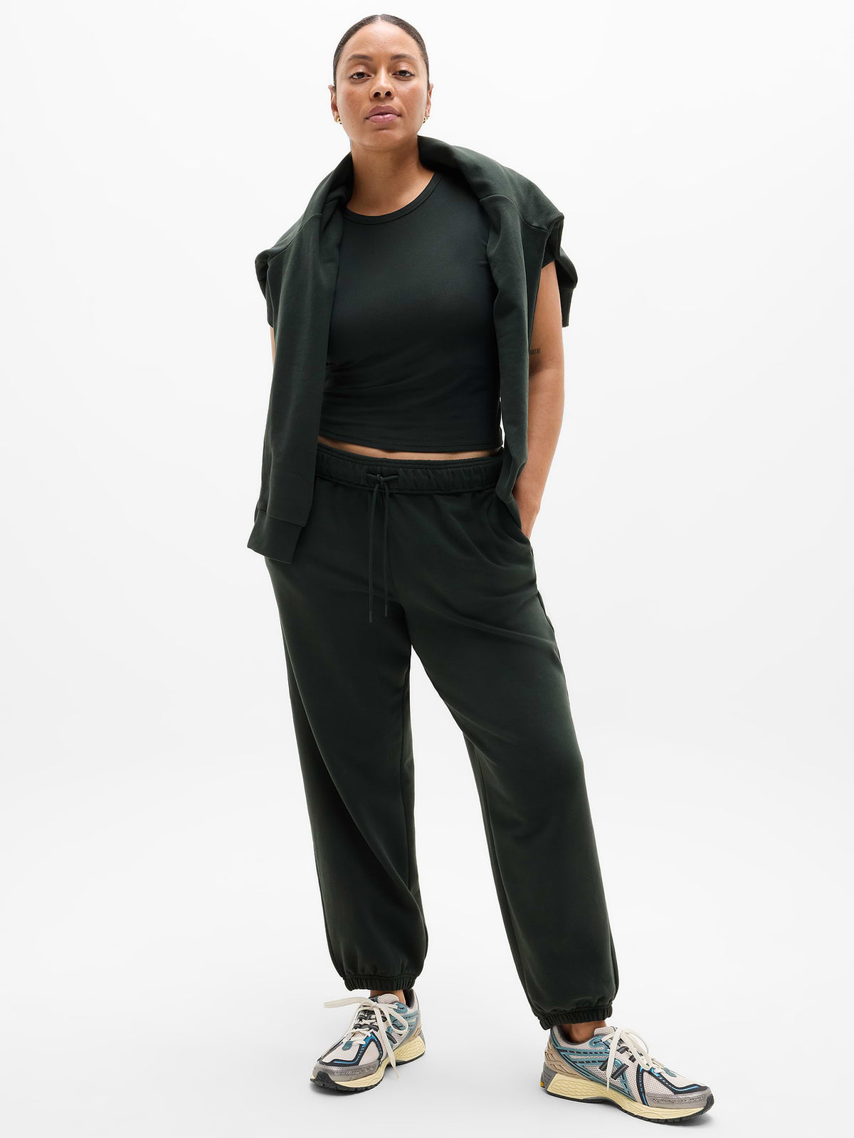 Forever Fleece Mid Rise Flare Pant - Elm
