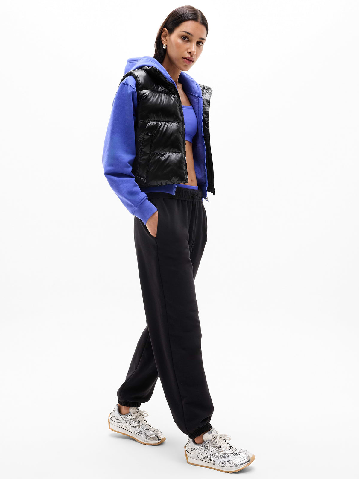 Halo Puffer Vest - Black