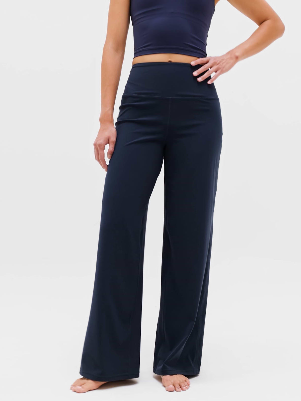 Elation Ultra High Rise Wide Leg Pant - Navy