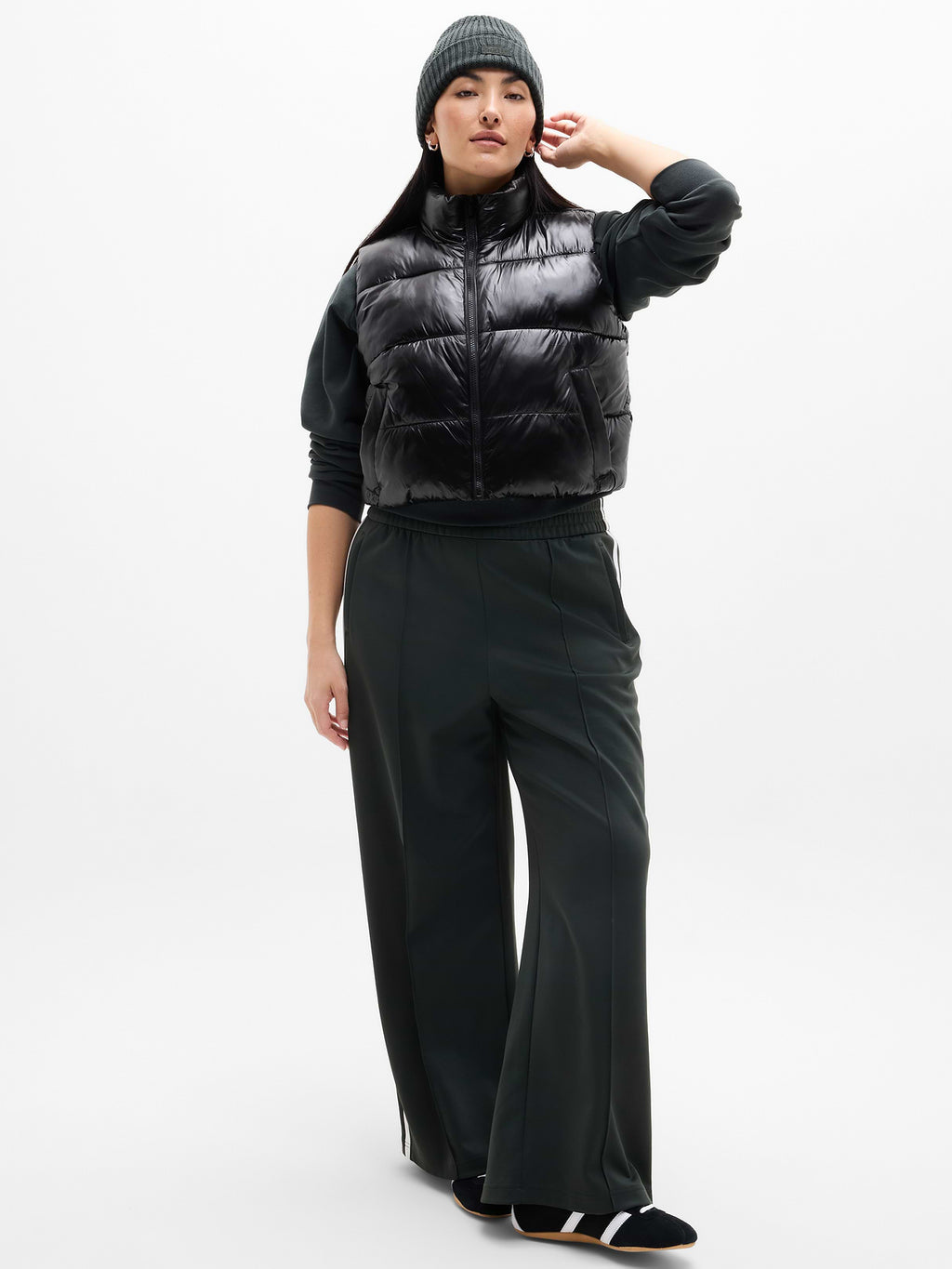 Halo Puffer Vest - Black