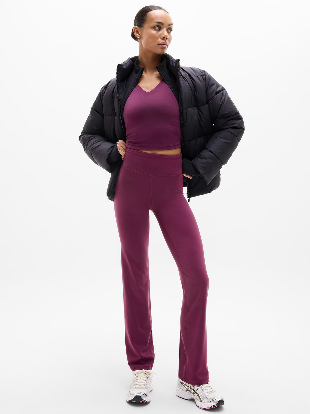 Elation Ultra High Rise Wide Leg Pant - Plum
