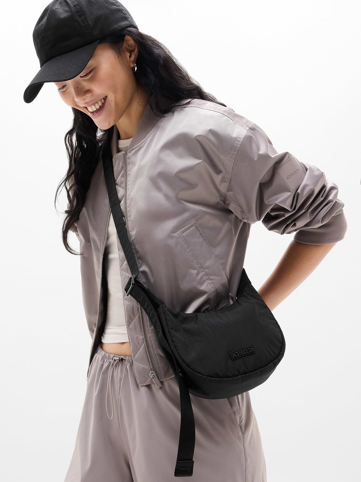 All About Mini Crescent Bag - Black