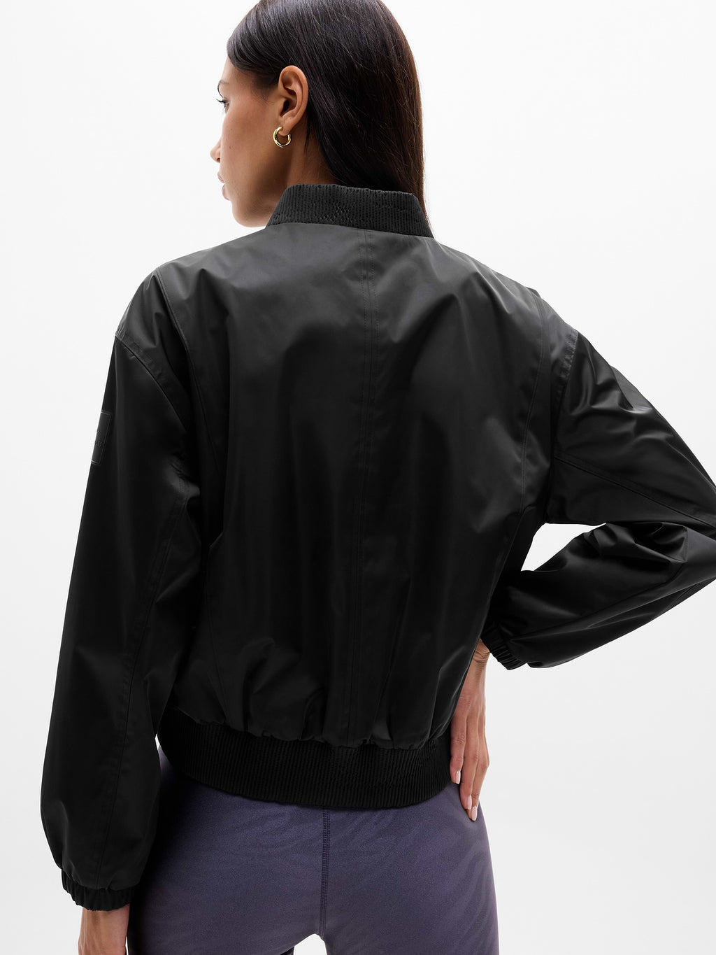 Simone Biles Sateen Jacket - Black