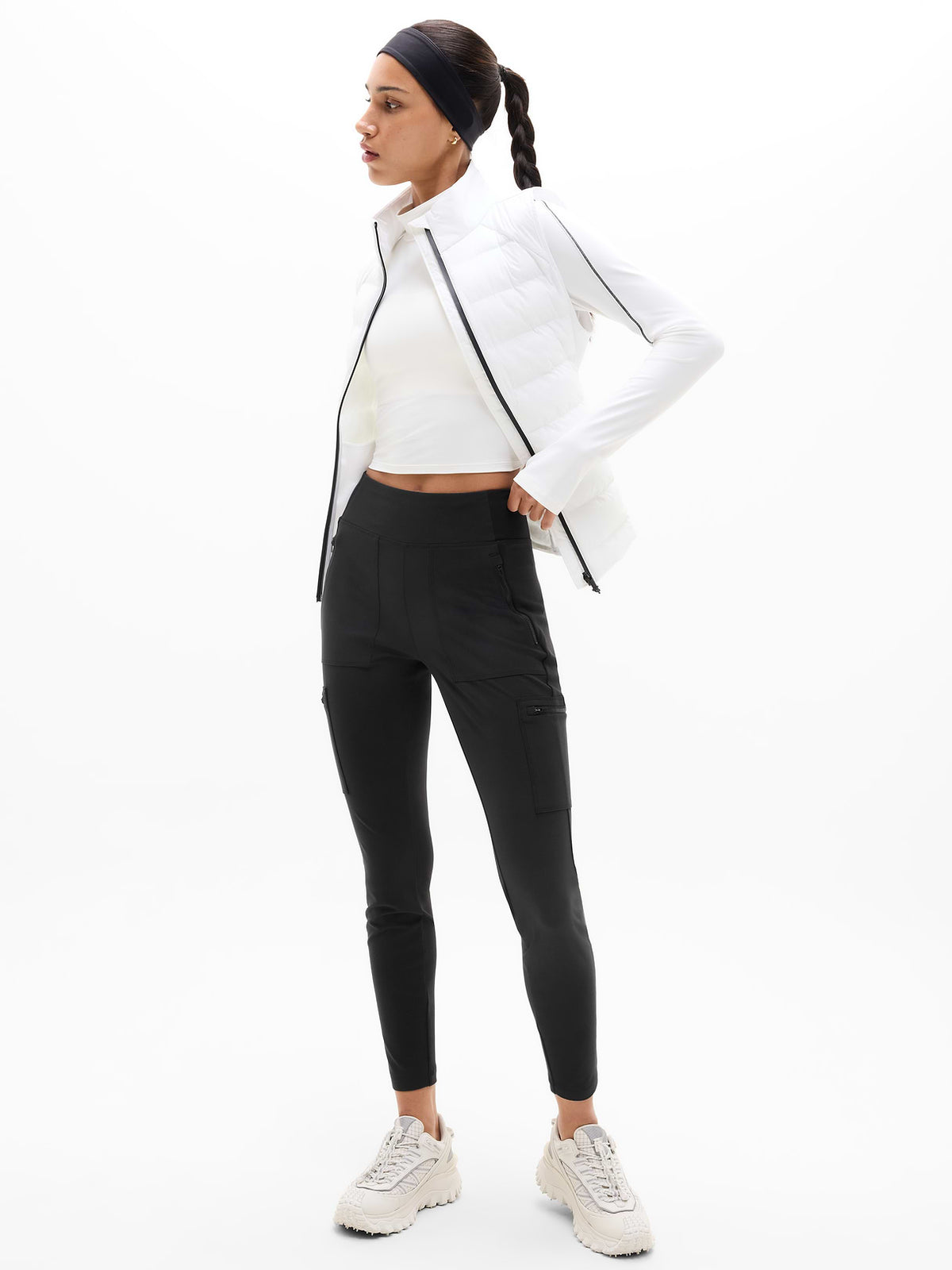 Headlands Hybrid High Rise Cargo Legging - Black