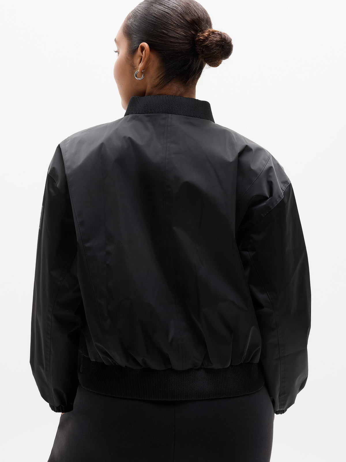 Simone Biles Sateen Jacket - Black