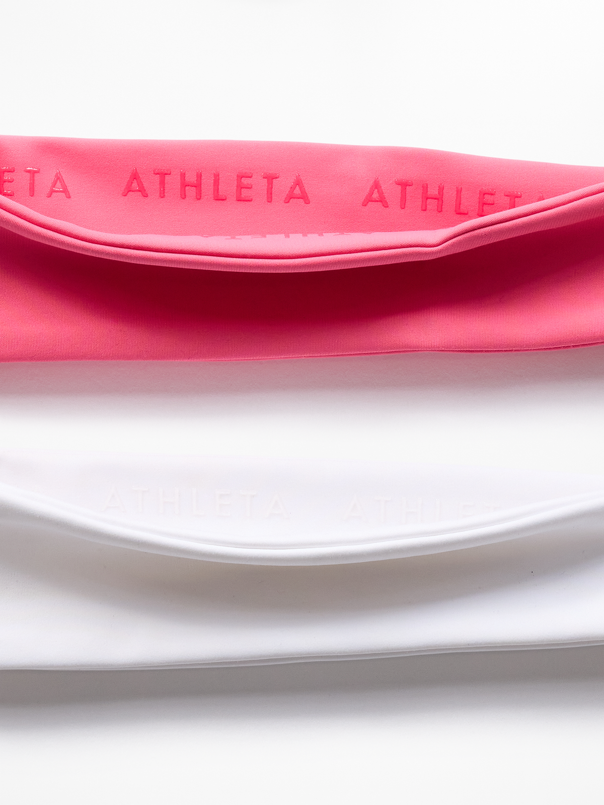 Interval Headband 2-Pack - Cerise/White