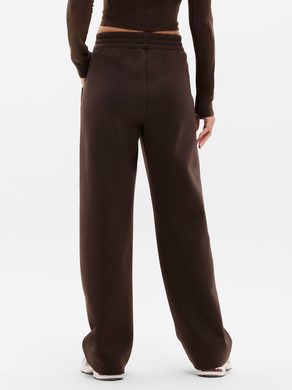 Form Knit Mid Rise Straight Pant - Truffle