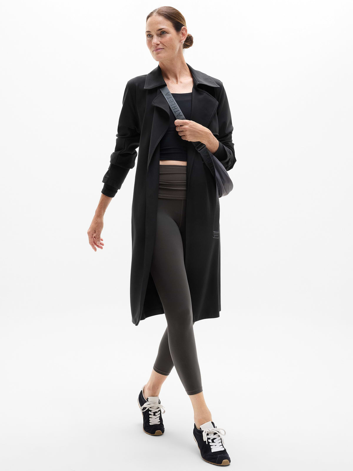 Salutation Stash Fold Over 7/8 Legging - Shadow Grey