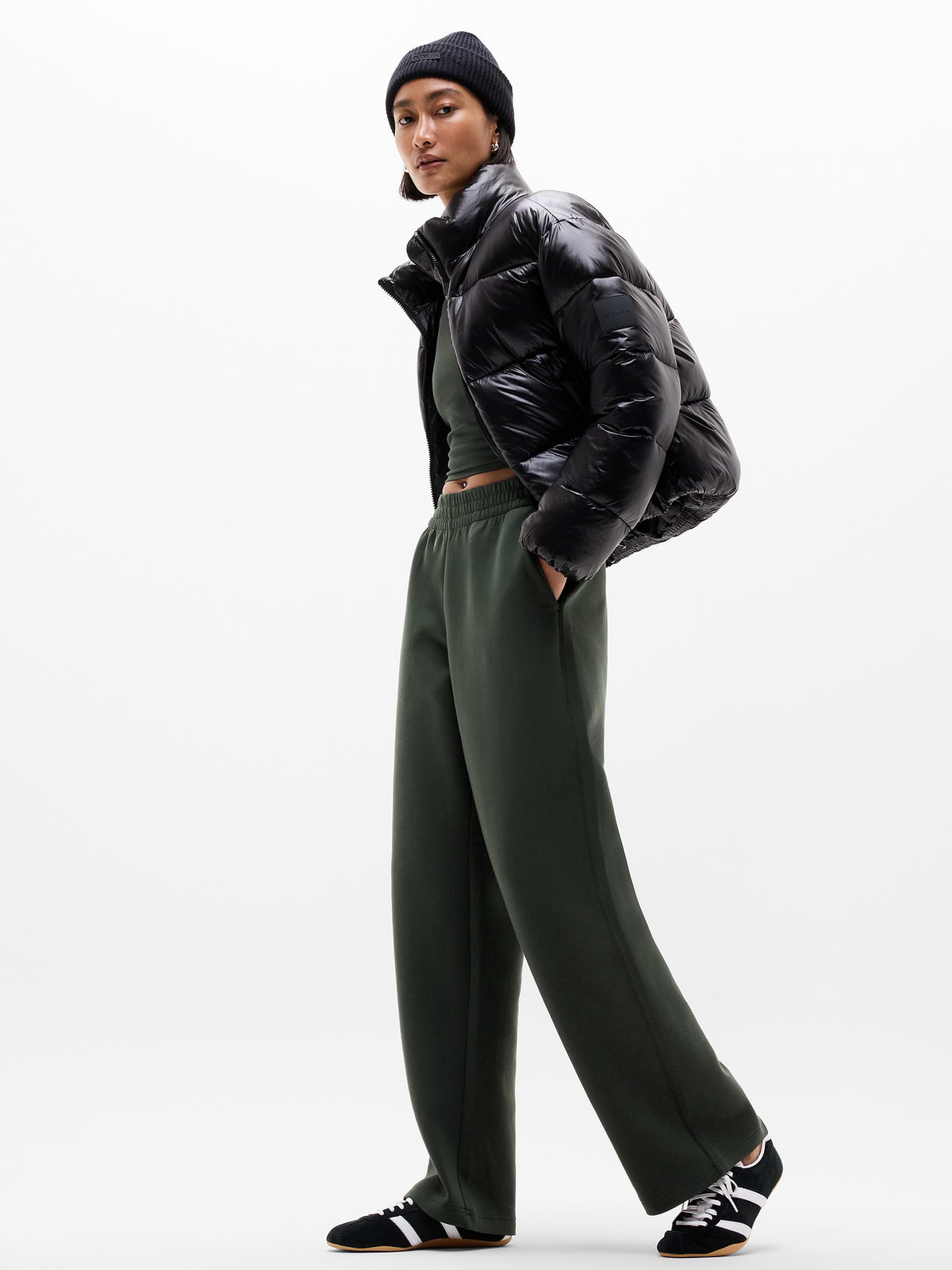 Form Knit Mid Rise Straight Pant - Elm