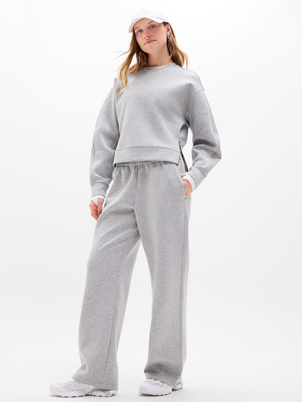 Form Knit Crew Sweatshirt - Grey Heather