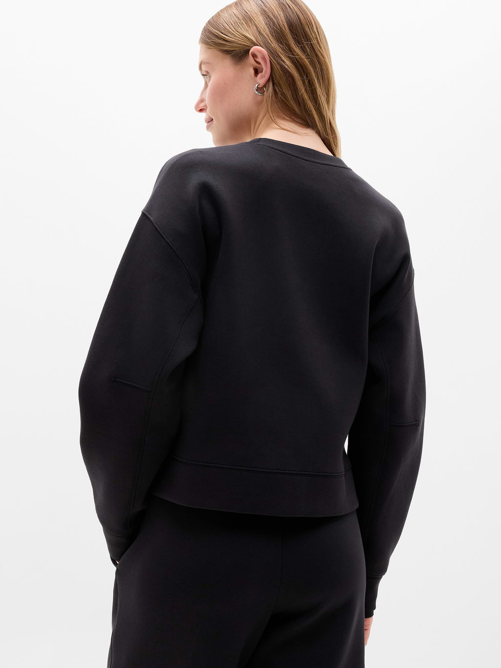 Form Knit Crew Sweatshirt - Black