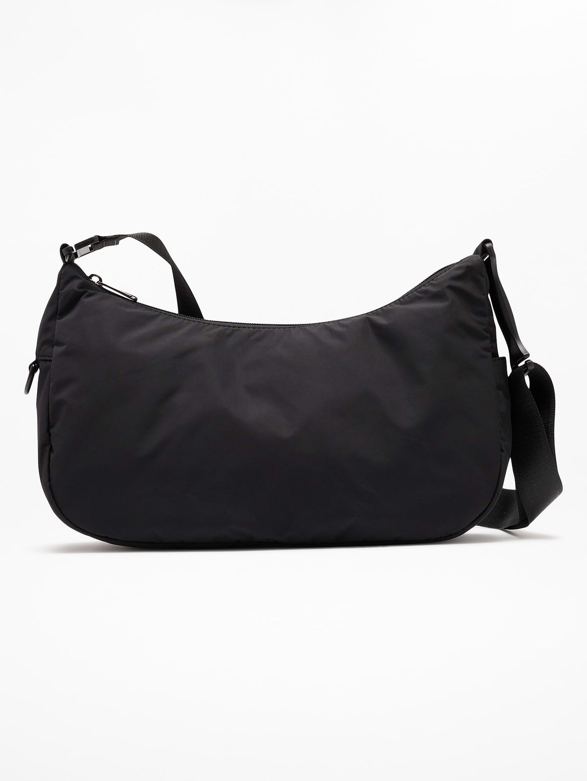 Anytime Crescent Crossbody - Black