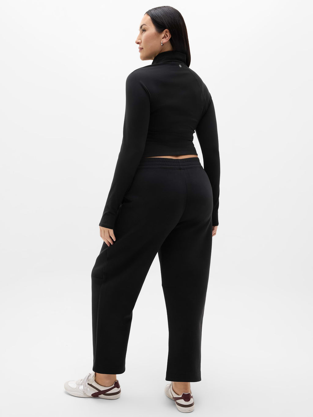 Form Knit Mid Rise Straight Pant - Black