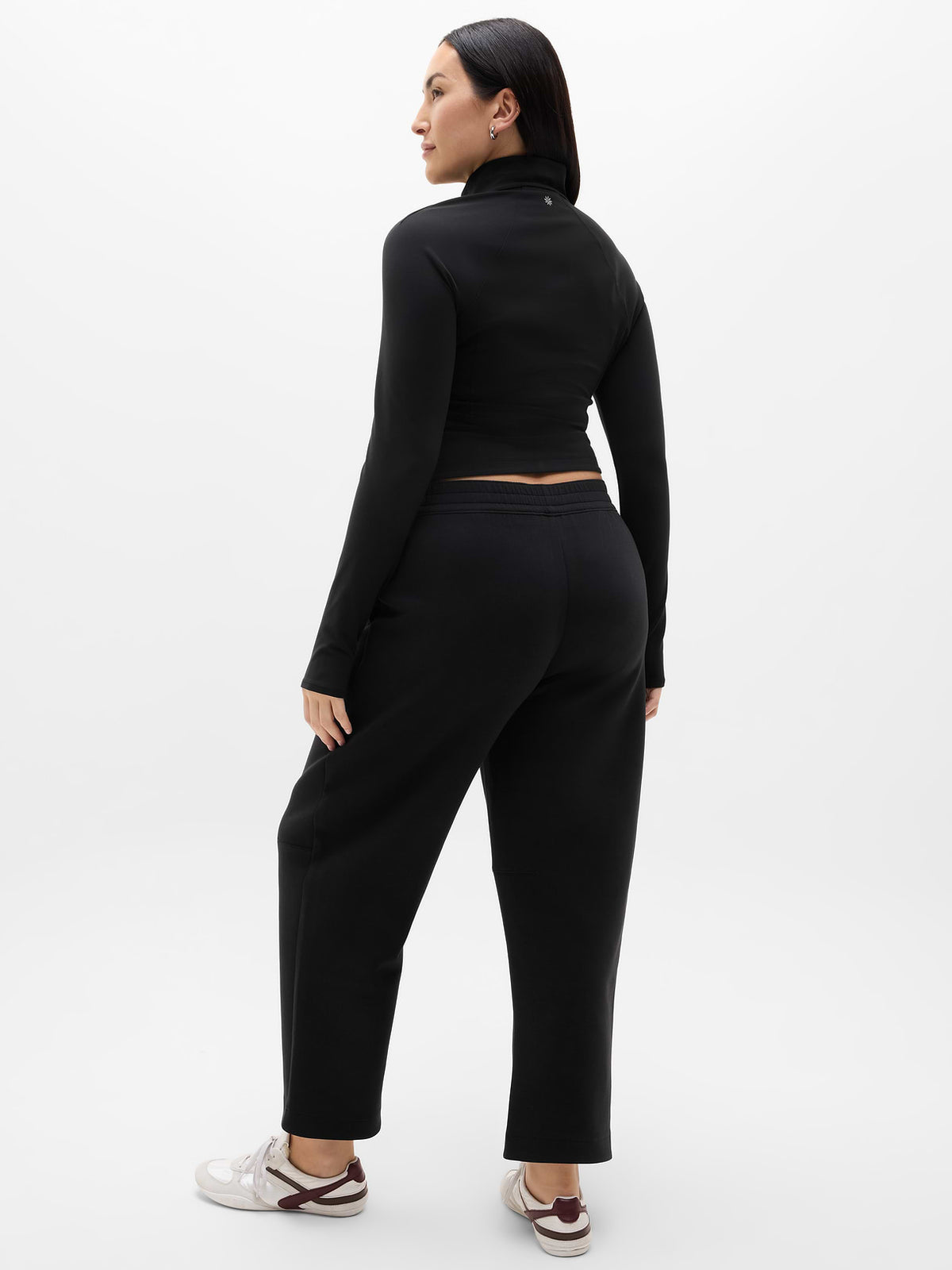 Form Knit Mid Rise Straight Pant - Black