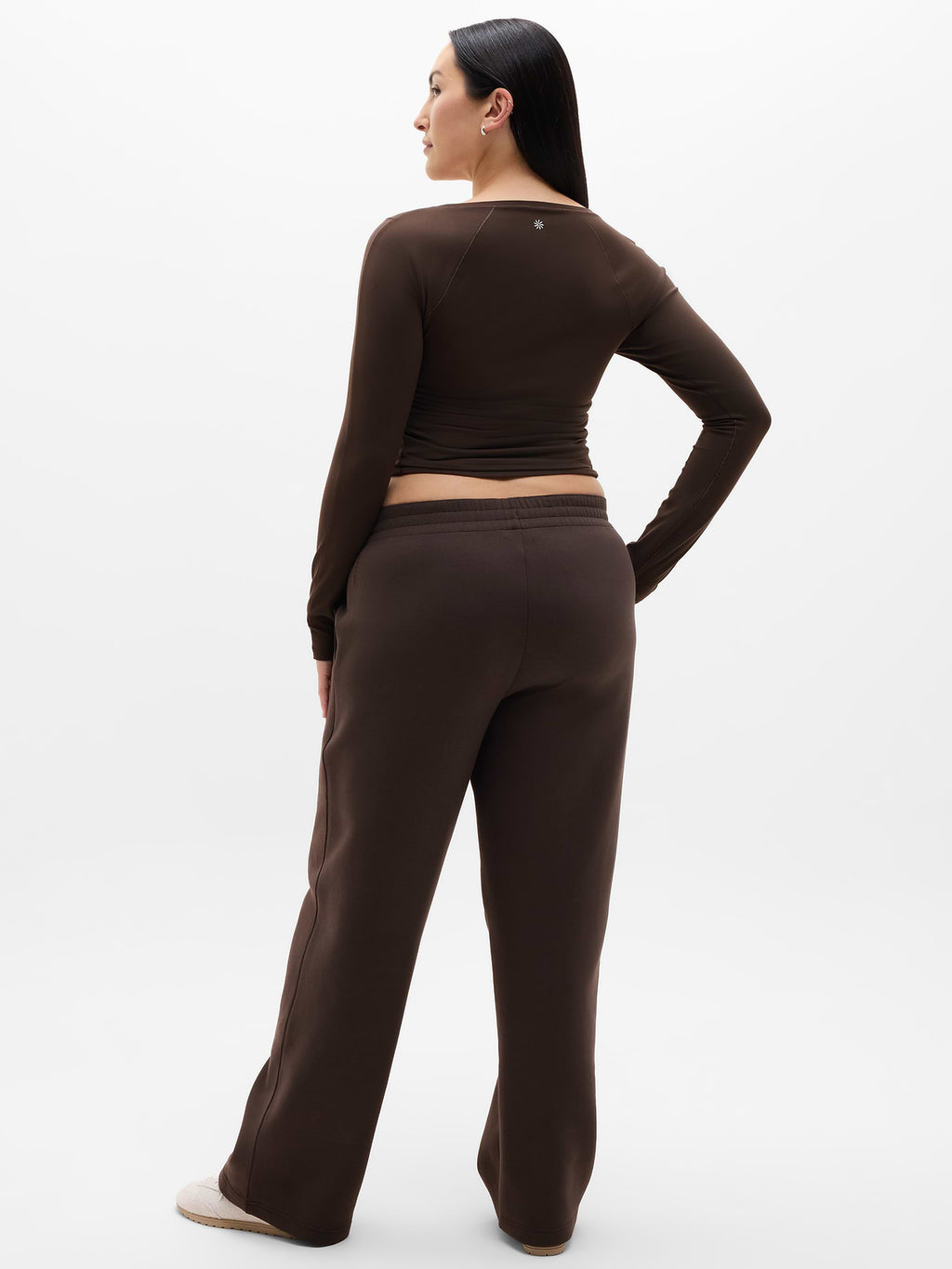 Form Knit Mid Rise Straight Pant - Truffle