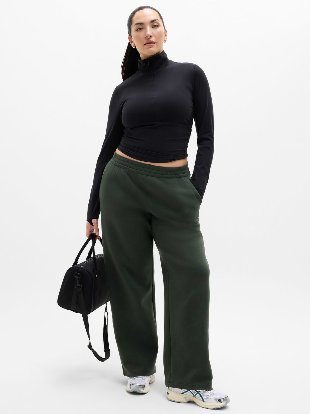 Form Knit Mid Rise Straight Pant - Elm