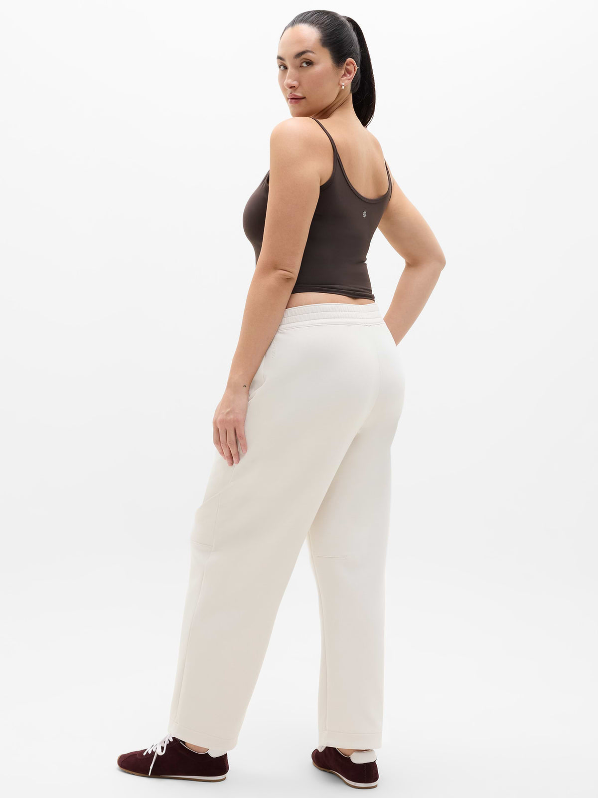 Form Knit Mid Rise Straight Pant - Bone