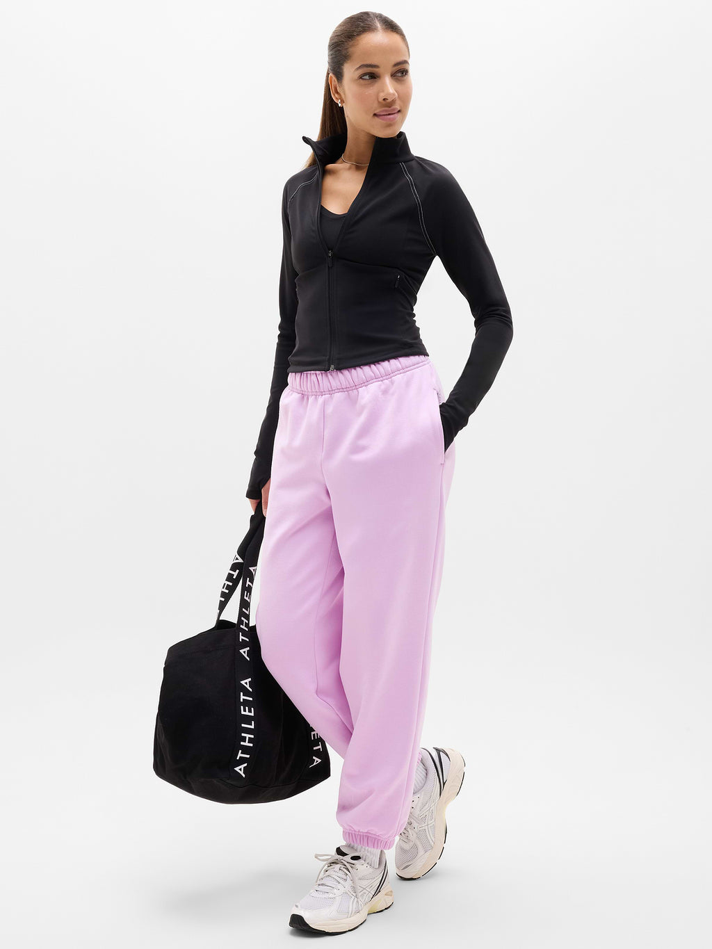 Forever Fleece Mid Rise Flare Pant - Fleur