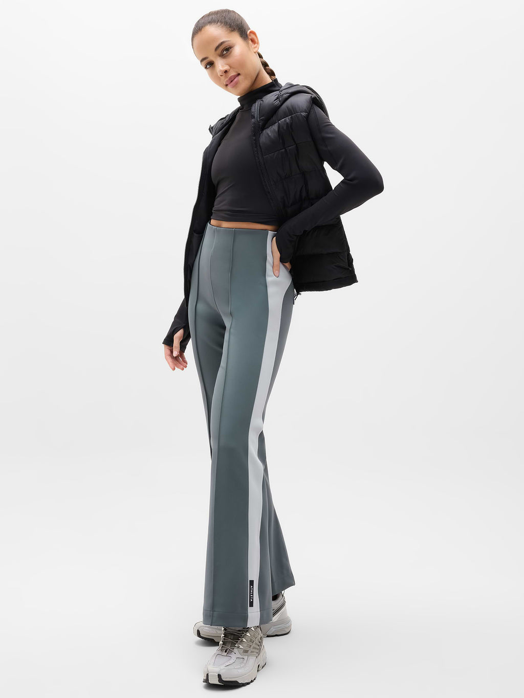 Glacier High Rise Flare Pant - Eden