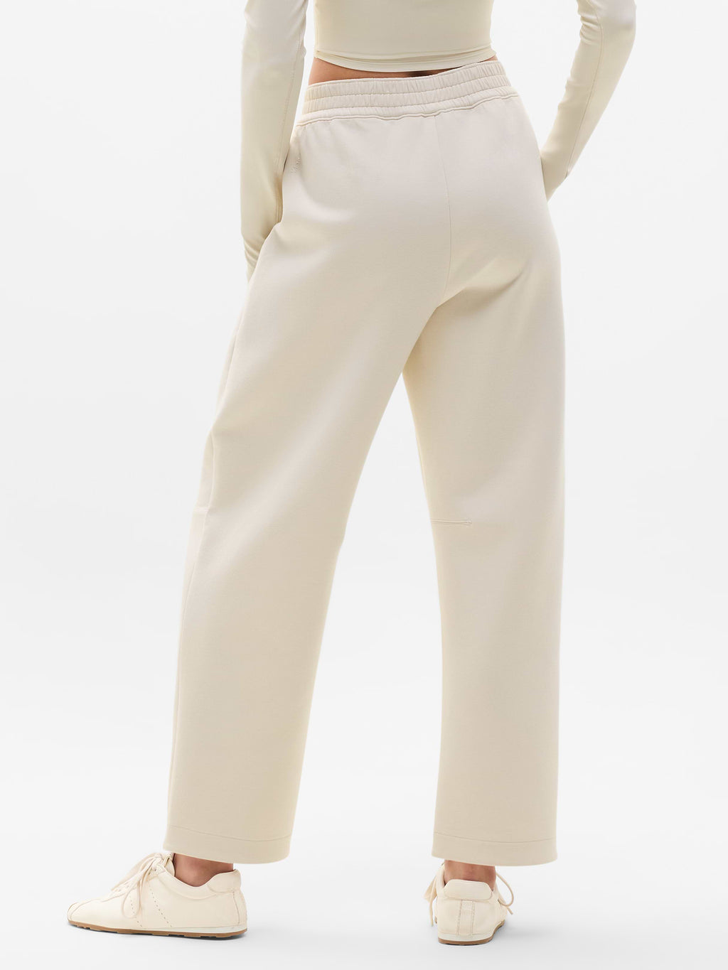 Form Knit Mid Rise Straight Pant - Bone