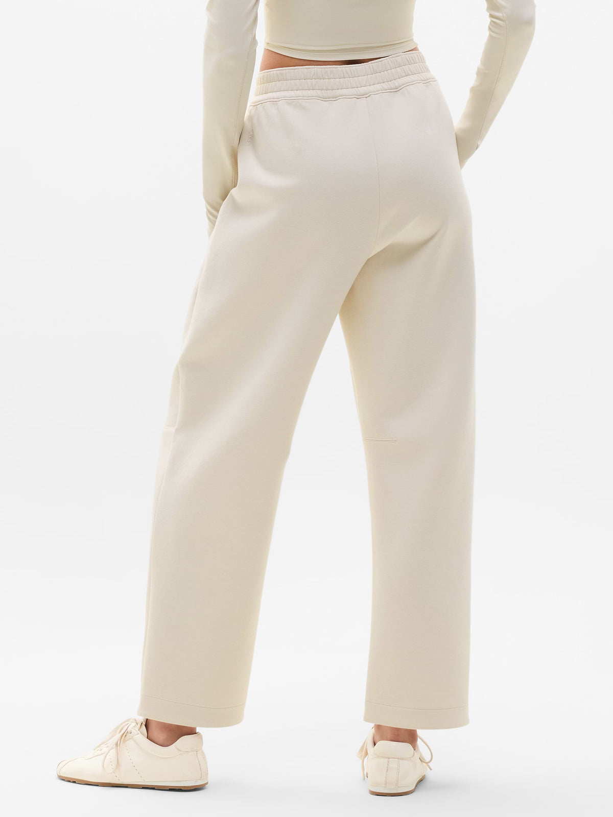 Form Knit Mid Rise Straight Pant - Bone