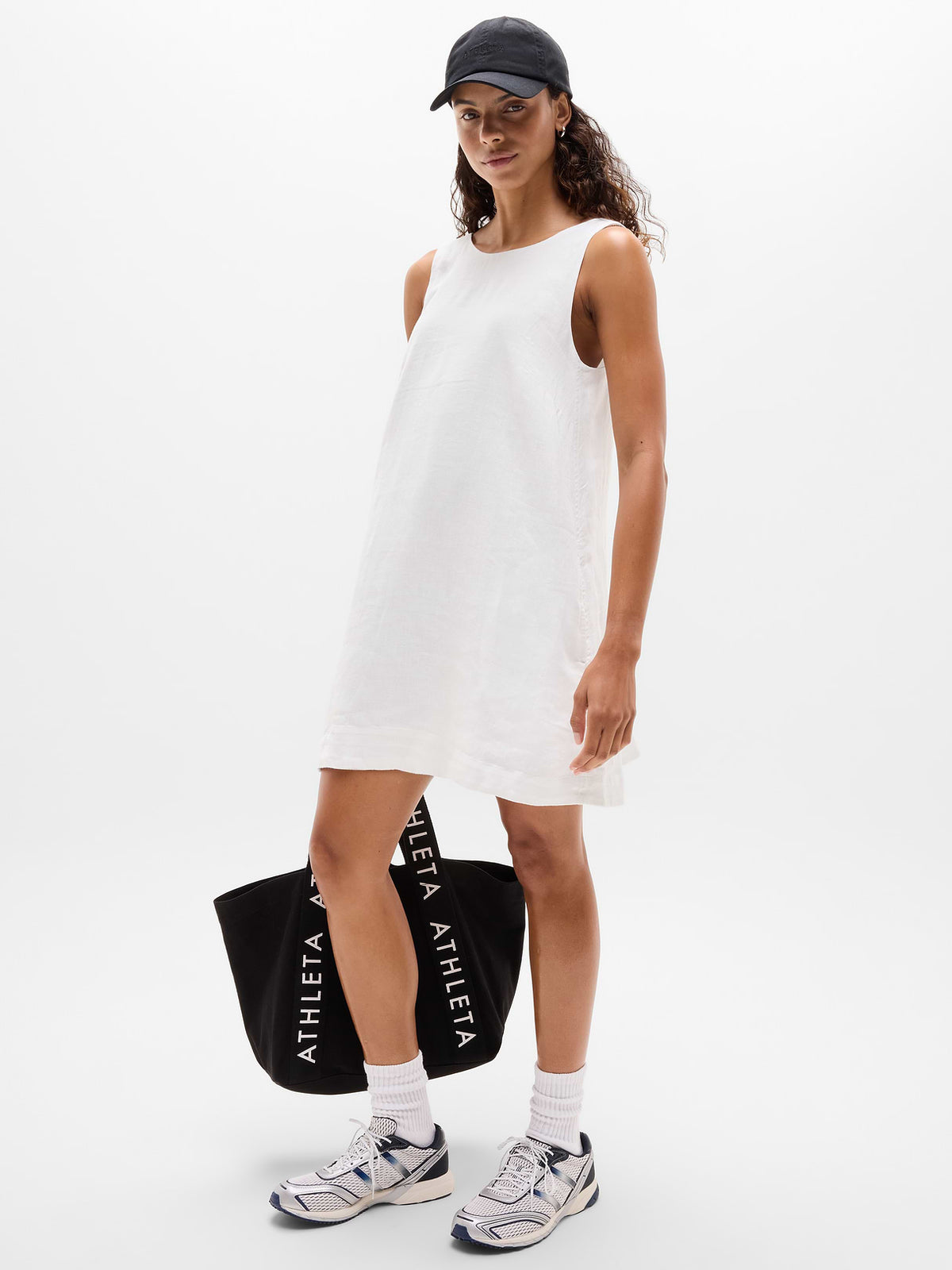 Retreat Linen Dress - Calla Lily