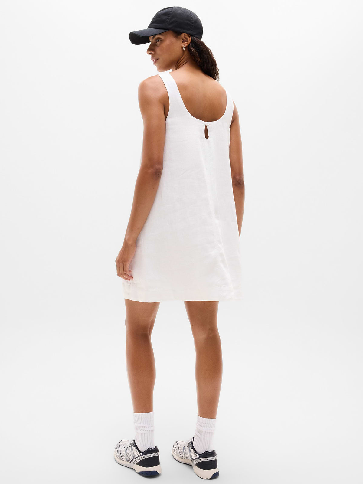 Retreat Linen Dress - Calla Lily
