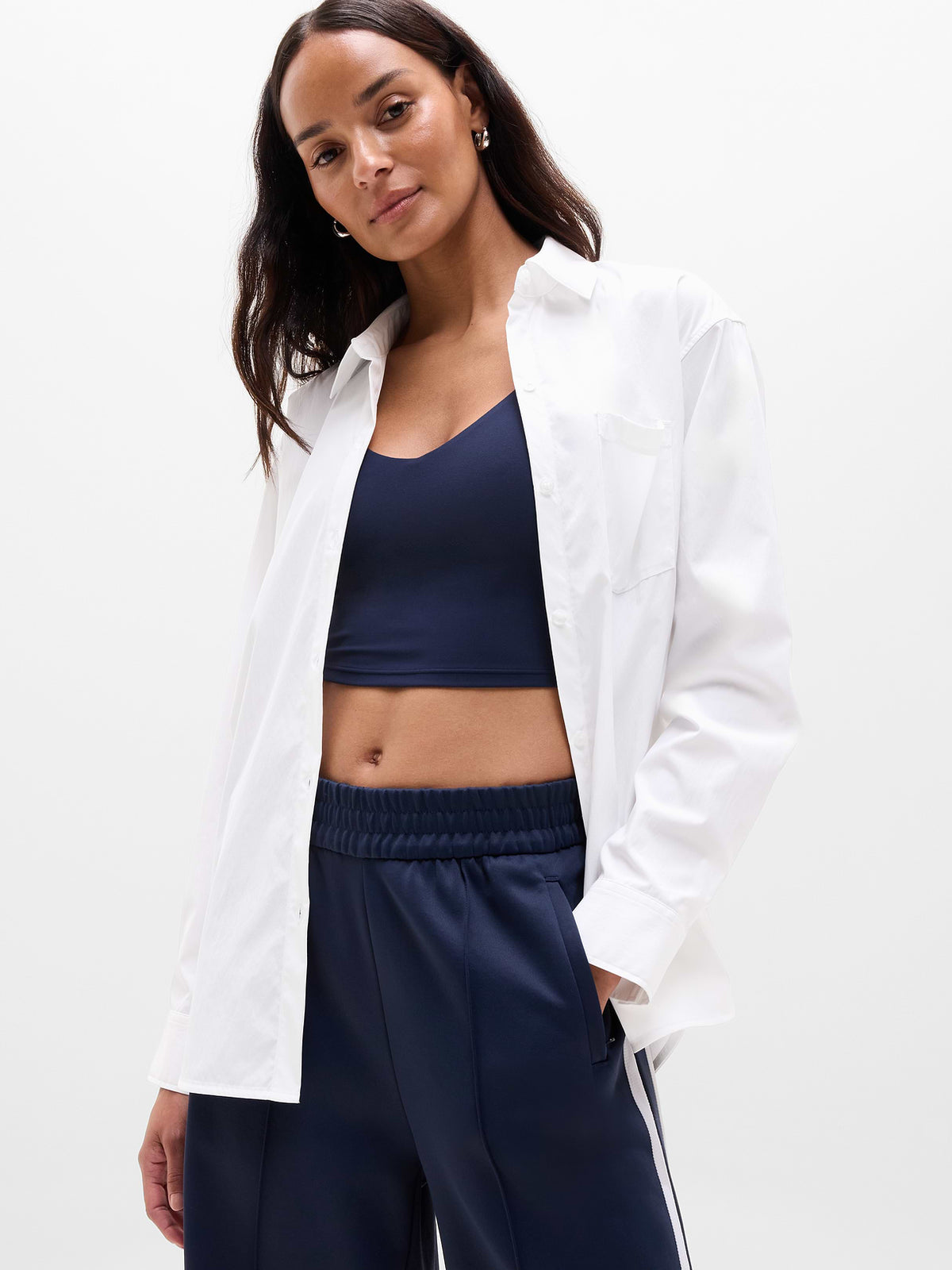 Midday Relaxed Poplin Shirt - Bright White