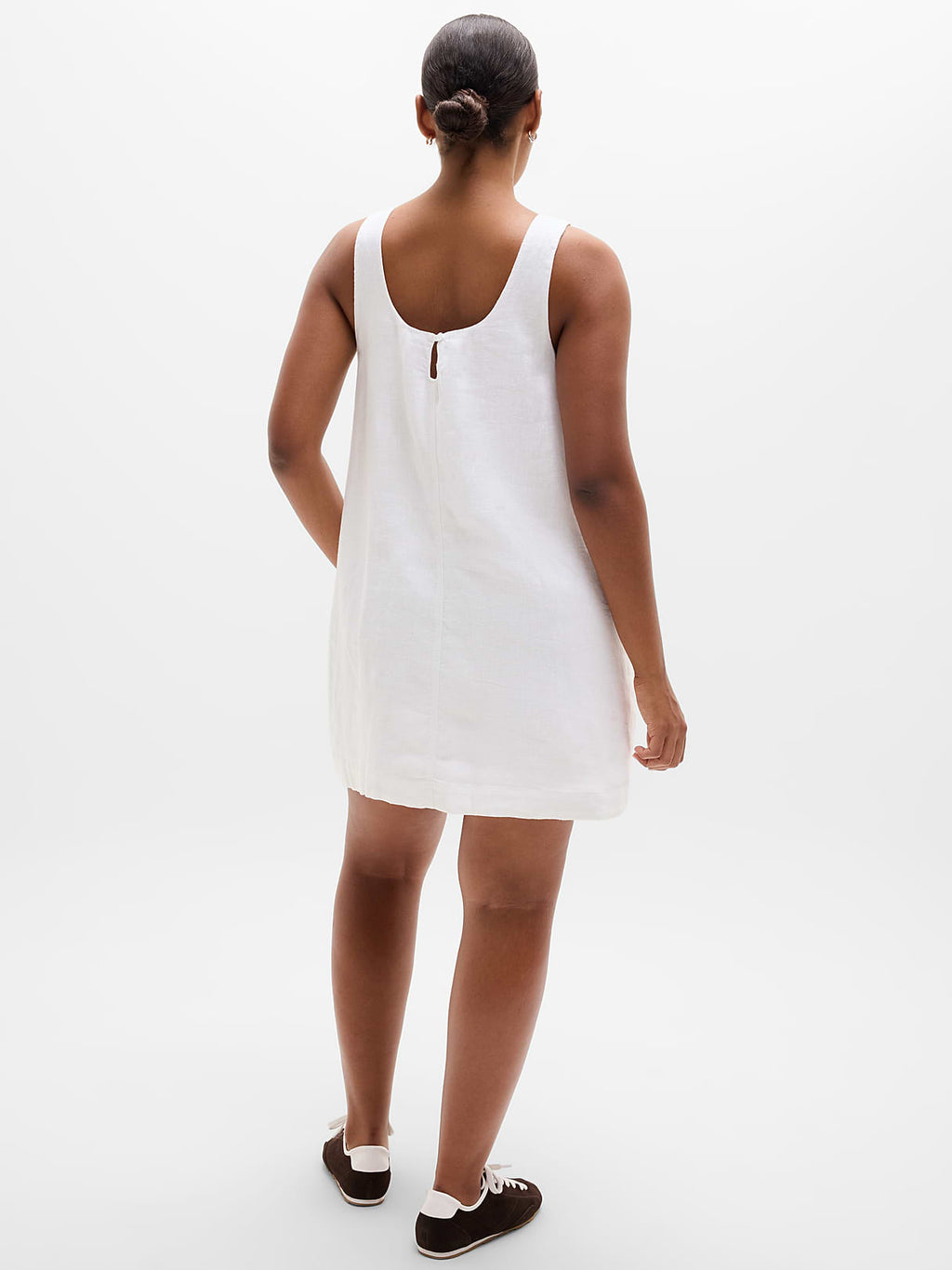 Retreat Linen Dress - Calla Lily
