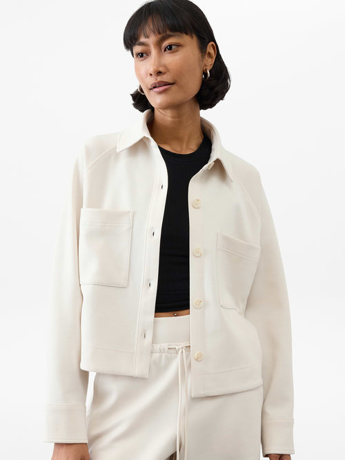 Allure Shirt Jacket - Bone