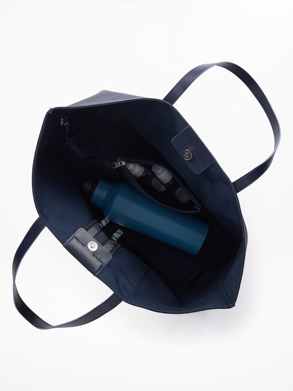 Coated Canvas Carry All Tote - Eclipse/Slate
