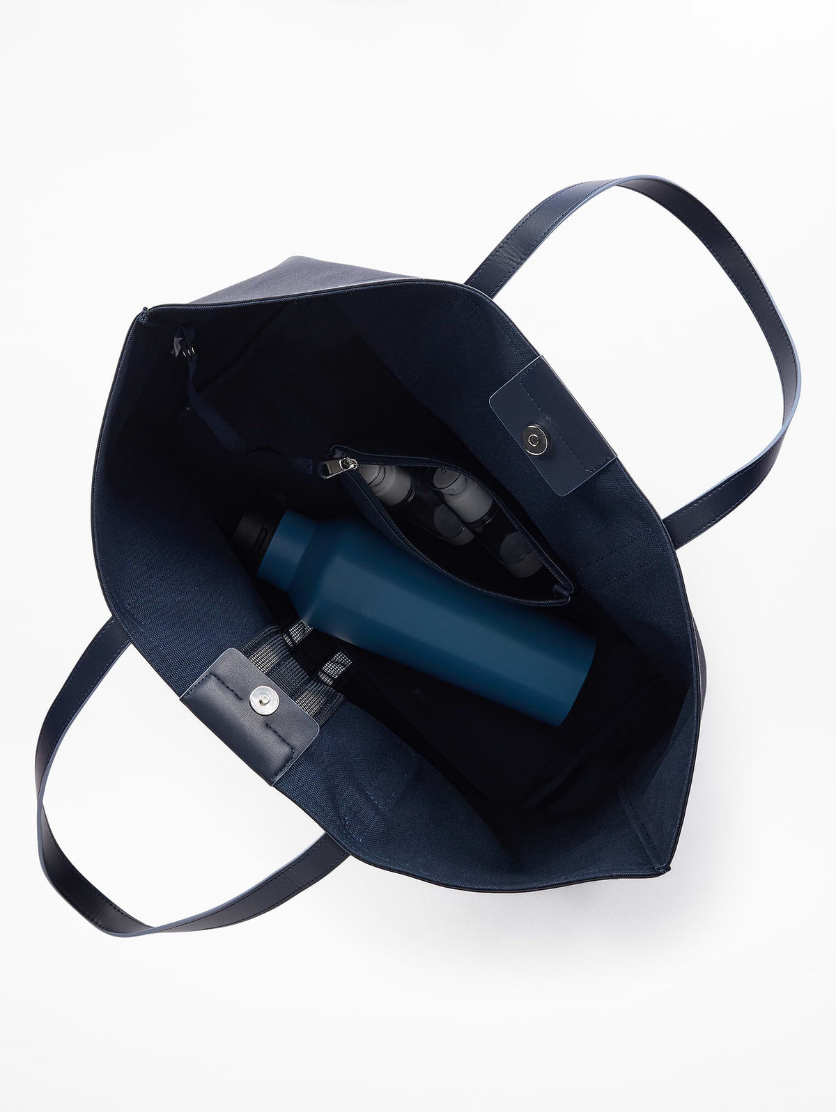 Coated Canvas Carry All Tote - Eclipse/Slate
