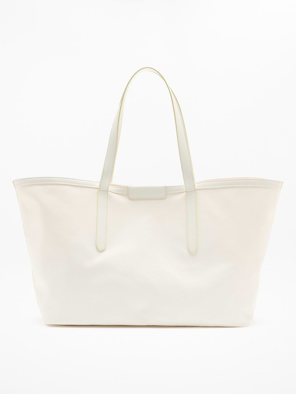 Coated Canvas Carry All Tote - Magnolia White/Spark