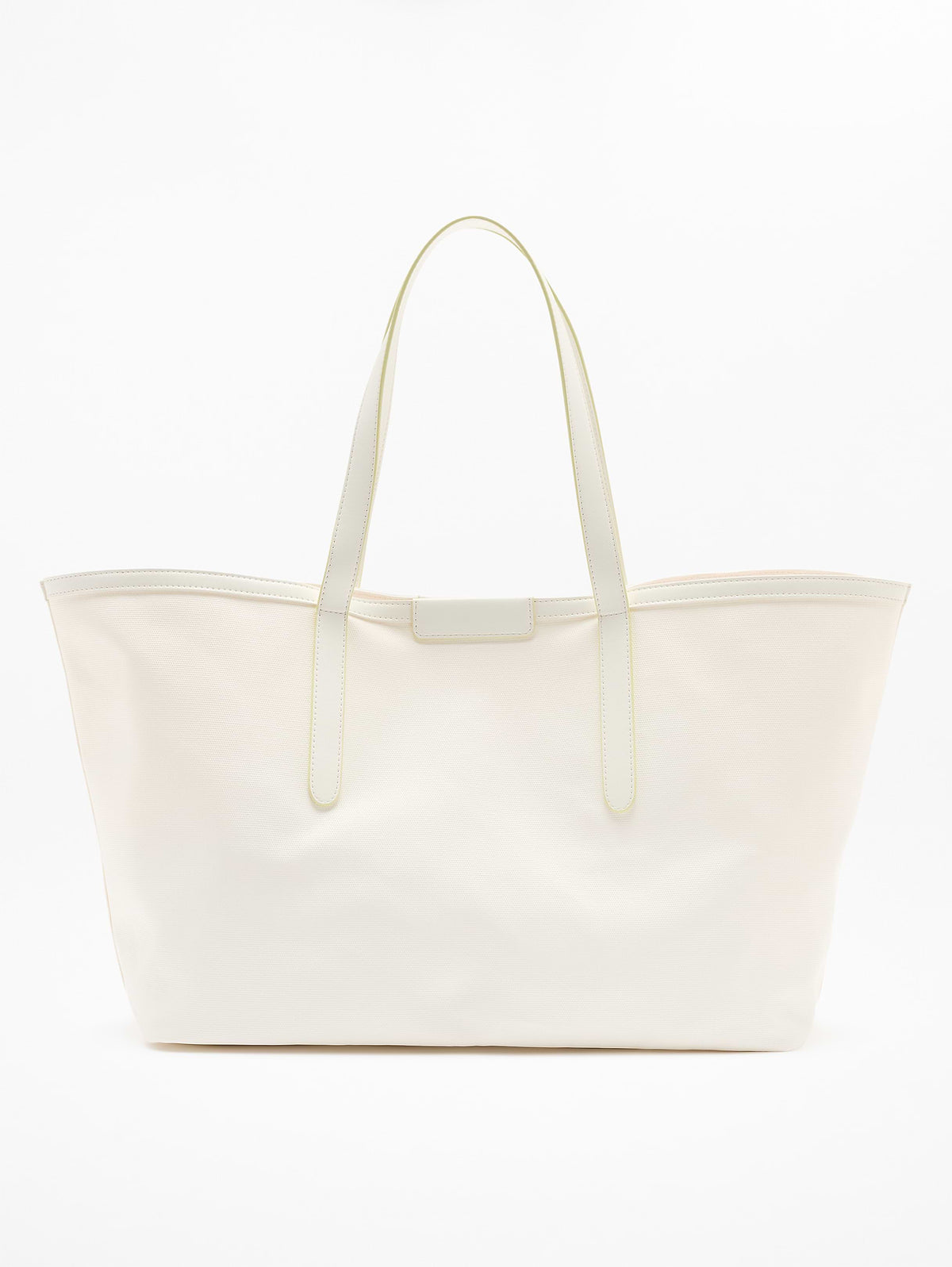 Coated Canvas Carry All Tote - Magnolia White/Spark