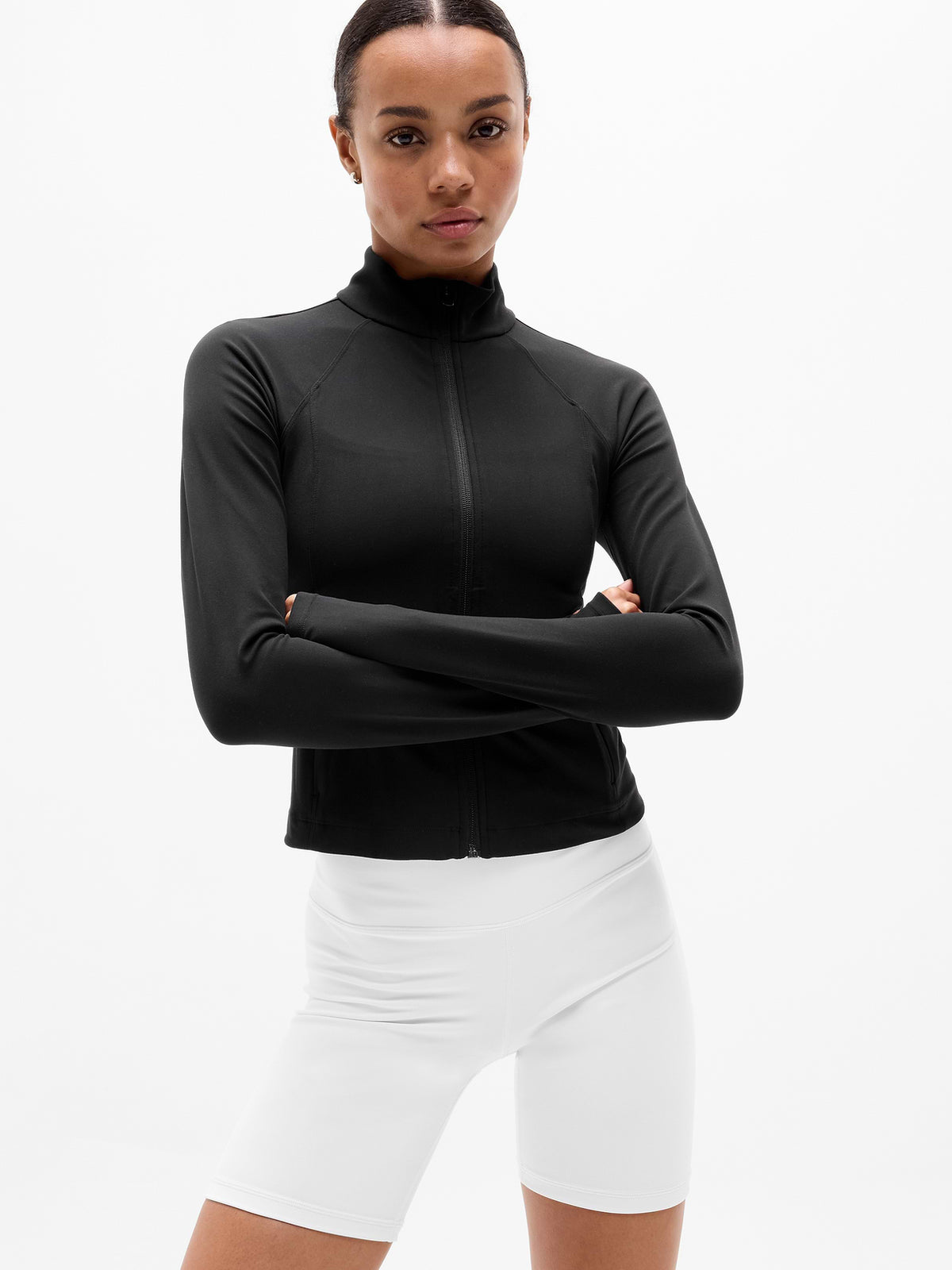 Salutation Crop Jacket - Black