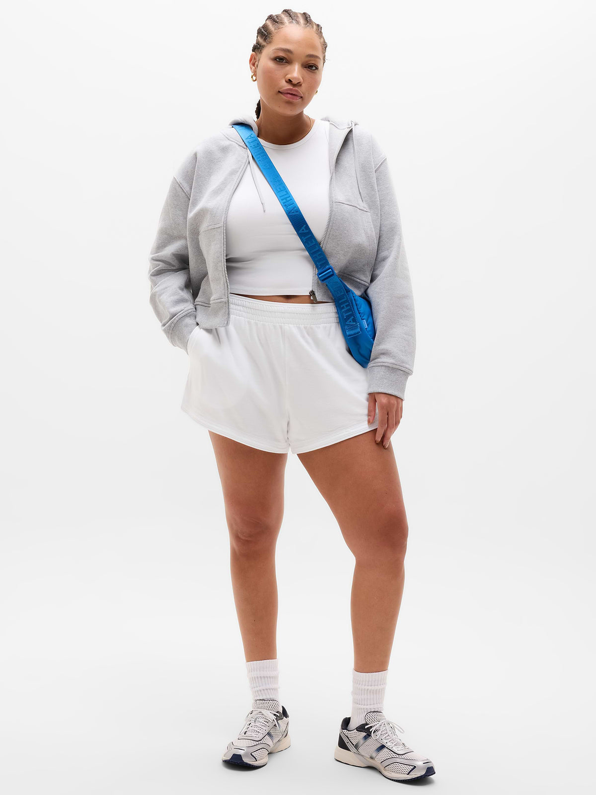 Airy Cotton Terry Shortie - Bright White