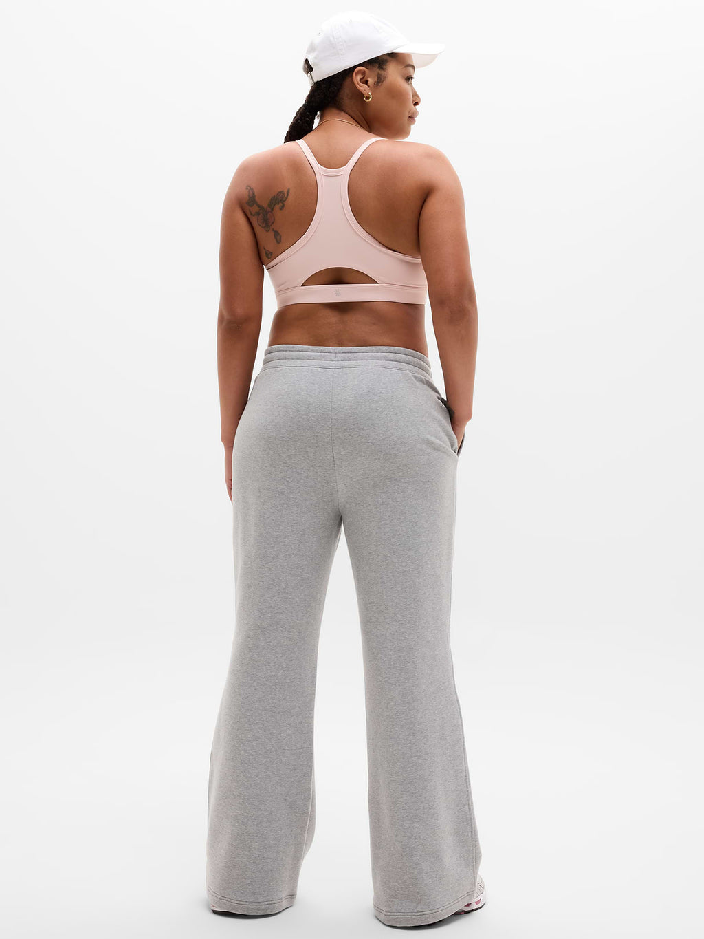 Forever Fleece Mid Rise Flare Pant - Grey Heather