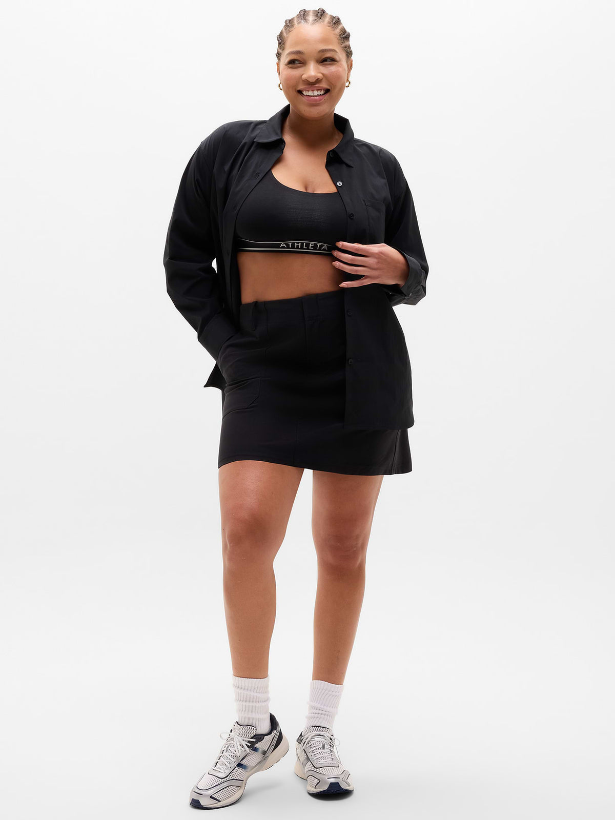 Midday Relaxed Poplin Shirt - Black