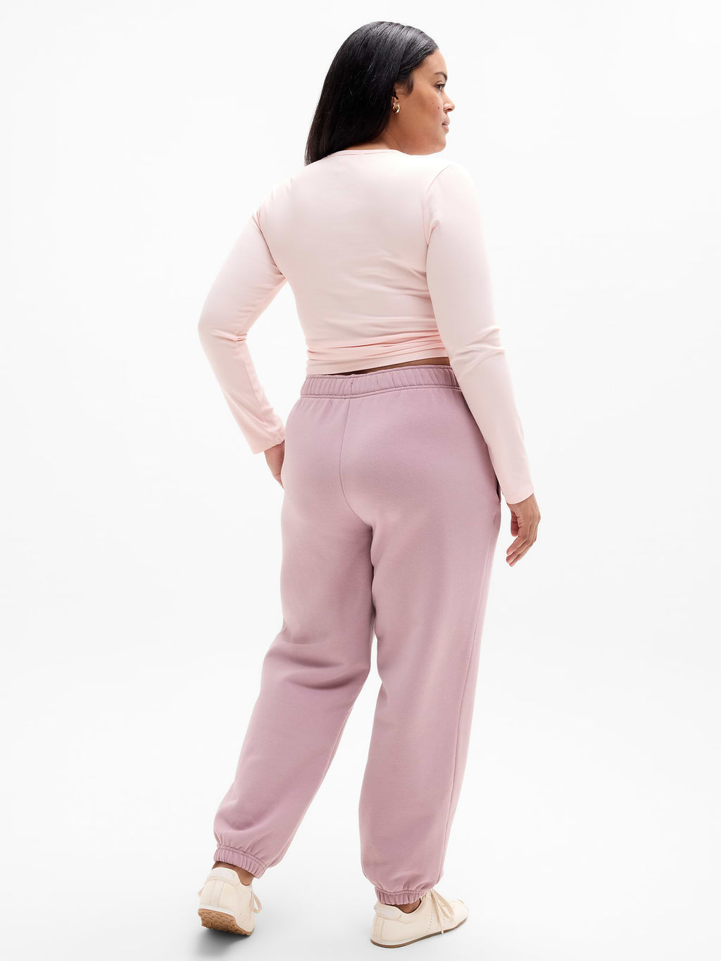 Forever Fleece Mid Rise Flare Pant - Blush