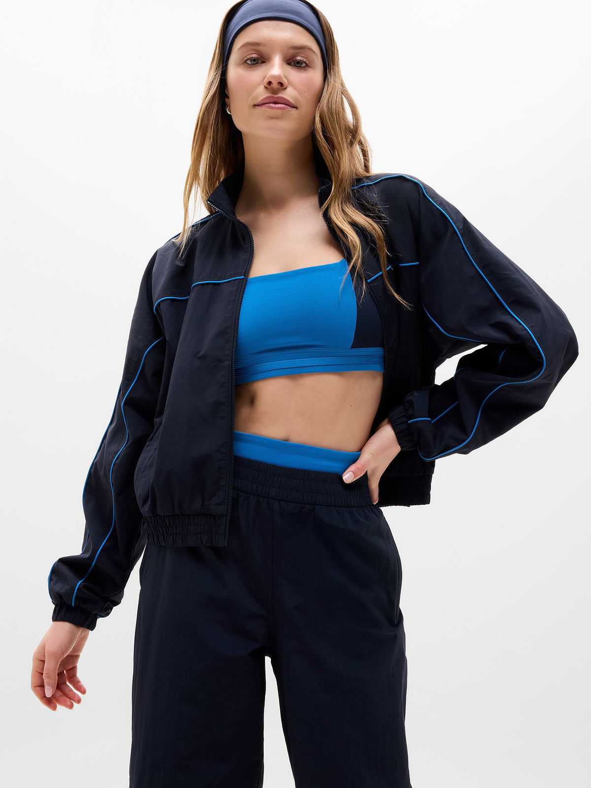 On The Move Track Jacket - Navy/Breaker