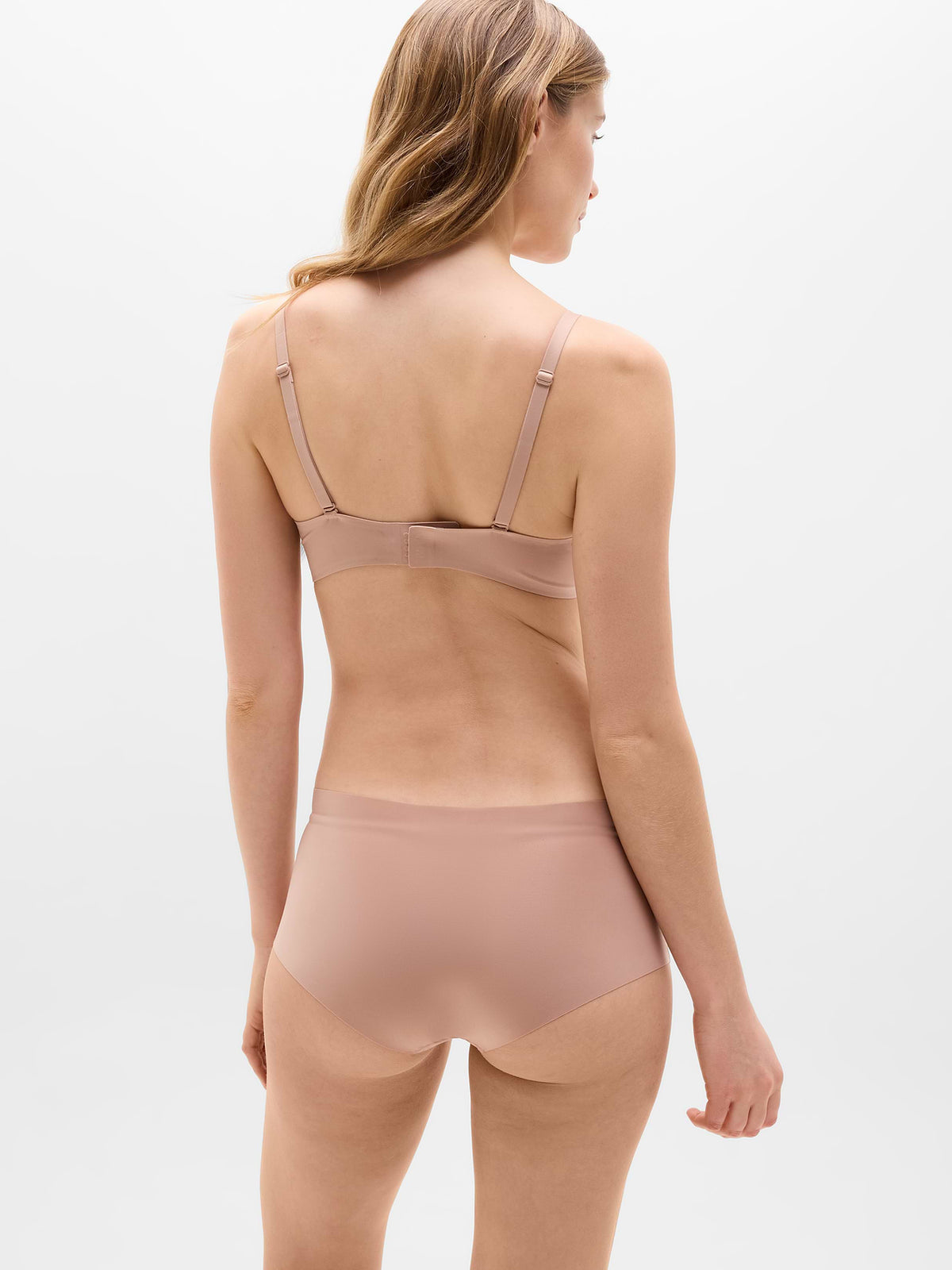 Sleek Form No Show Boyshort Underwear - Hazelnut