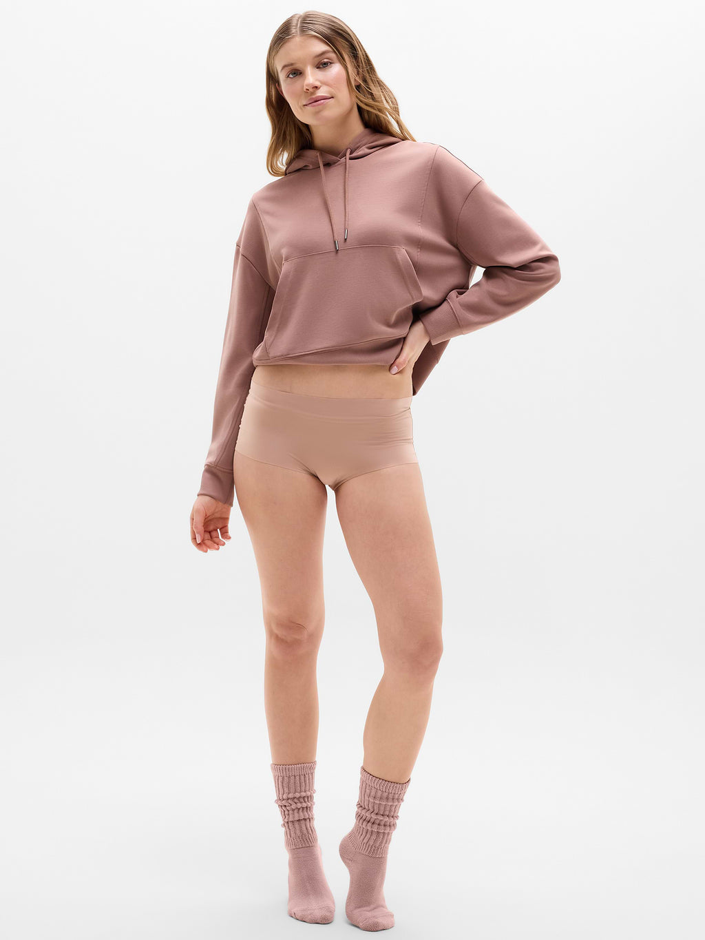 Sleek Form No Show Boyshort Underwear - Hazelnut