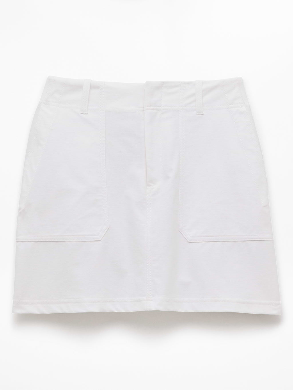 Skyline Mid Rise Skirt - Bright White