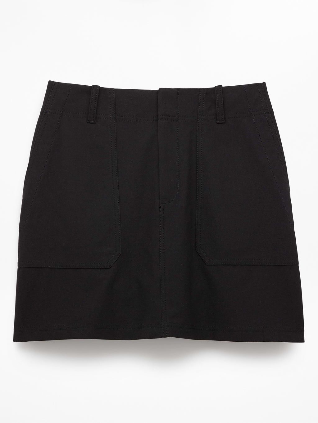 Skyline Mid Rise Skirt - Black