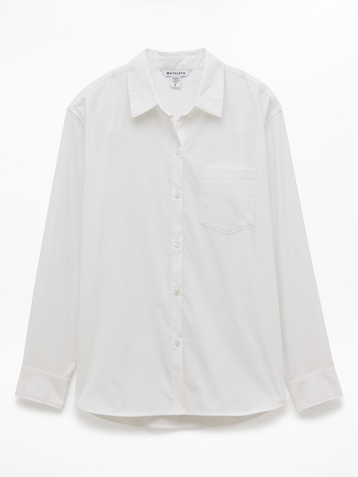 Midday Relaxed Poplin Shirt - Bright White