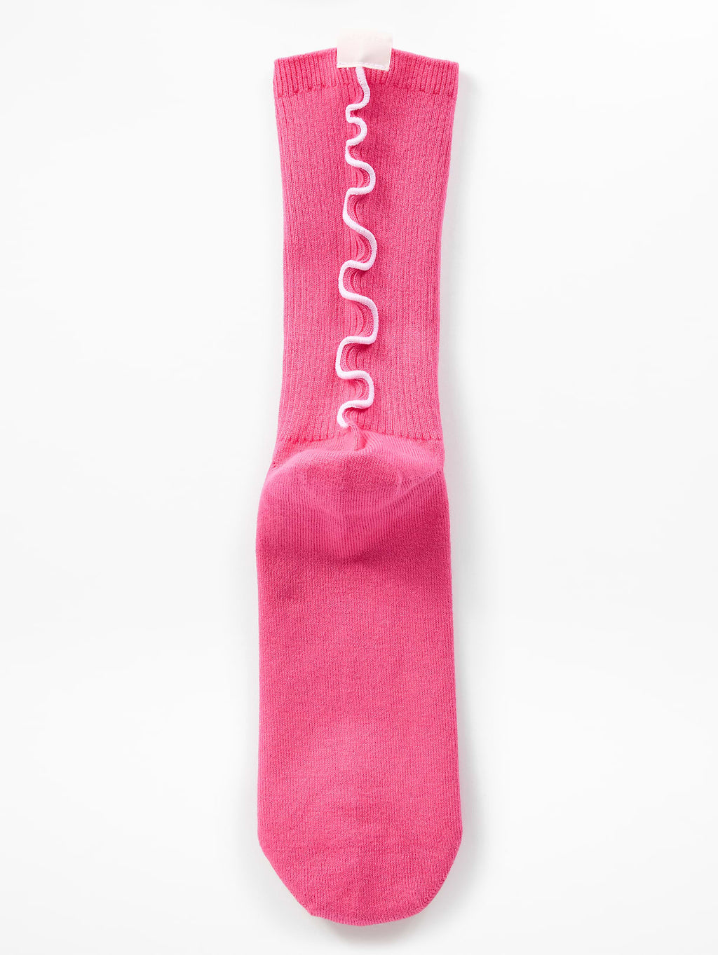 Athleta Ruffle Novelty Everyday Crew Sock 2-Pack - Cerise/Bright White